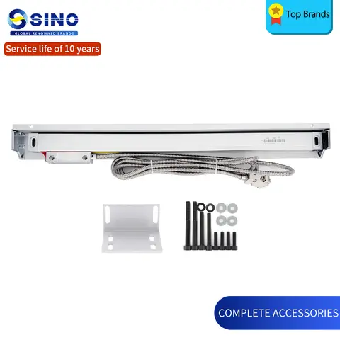 SINO DRO 선반 밀링 머신용 광학 격자 눈금자 센서 선형 체중계, TTL 50mm ~ 450mm, 0.005mm K35