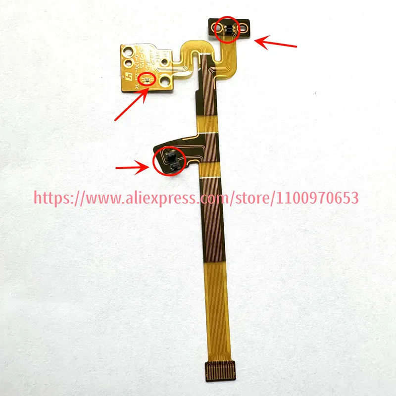 New Shaft Rotating LCD Flex Cable For Sony 70-200 Digital Camera Repair Part (With Socket)