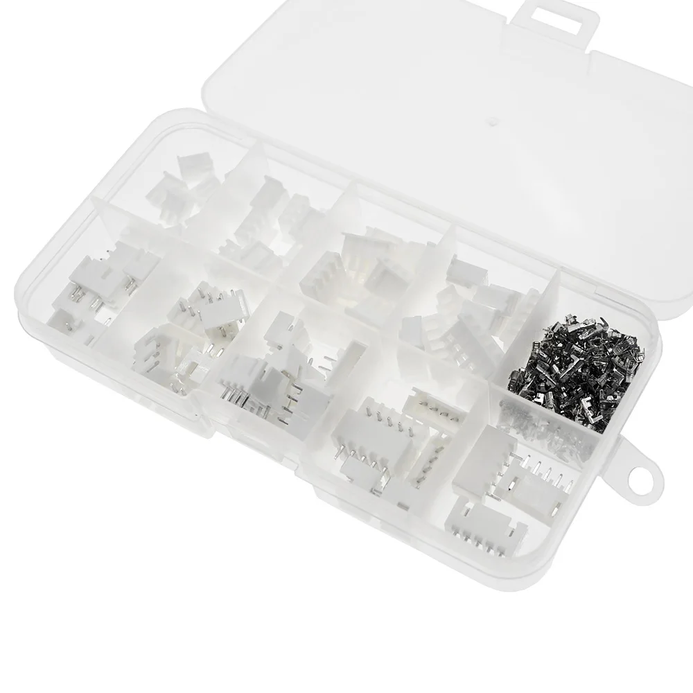 230pcs/box XH2.54 2p 3p 4p 5p pin 2.54mm Pitch Terminal Kit / Housing / Pin Header JST Connector Wire Connectors Adaptor XH Kit