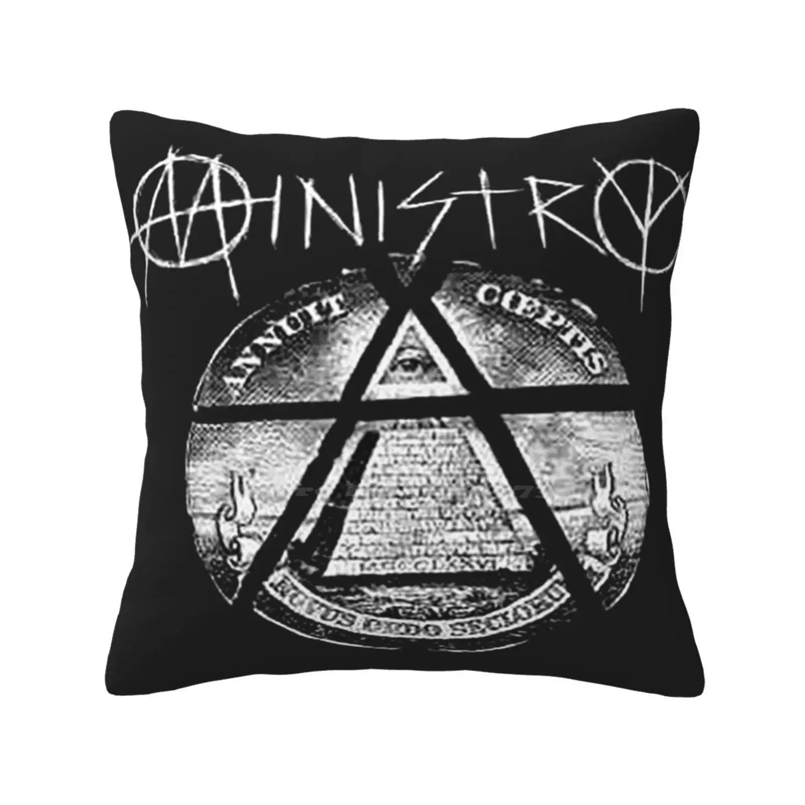 Ministry Best Selling Home Sofa Car Waist Throw Pillowcase Ministry Band Simple Ministry Band Funny Ministry Band Alternative