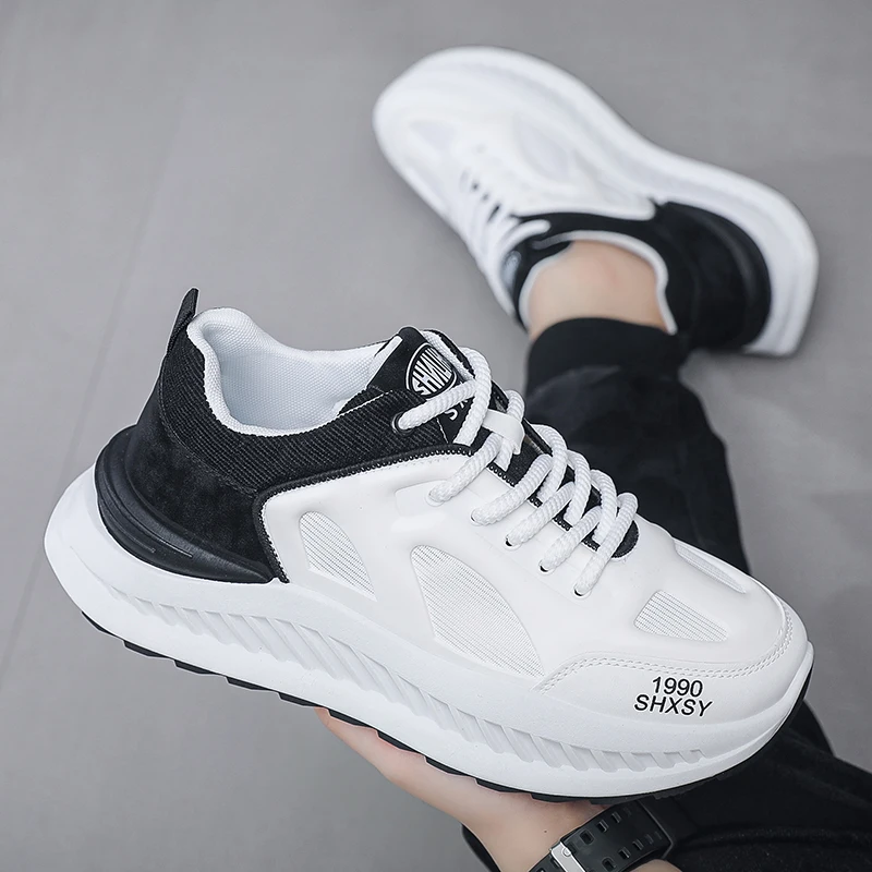 

New Autumn Men's Mesh Shoes, Breathable Thick-soled Casual Shoes, Anti-slip and Durable Outdoor Sports and Casual Shoes