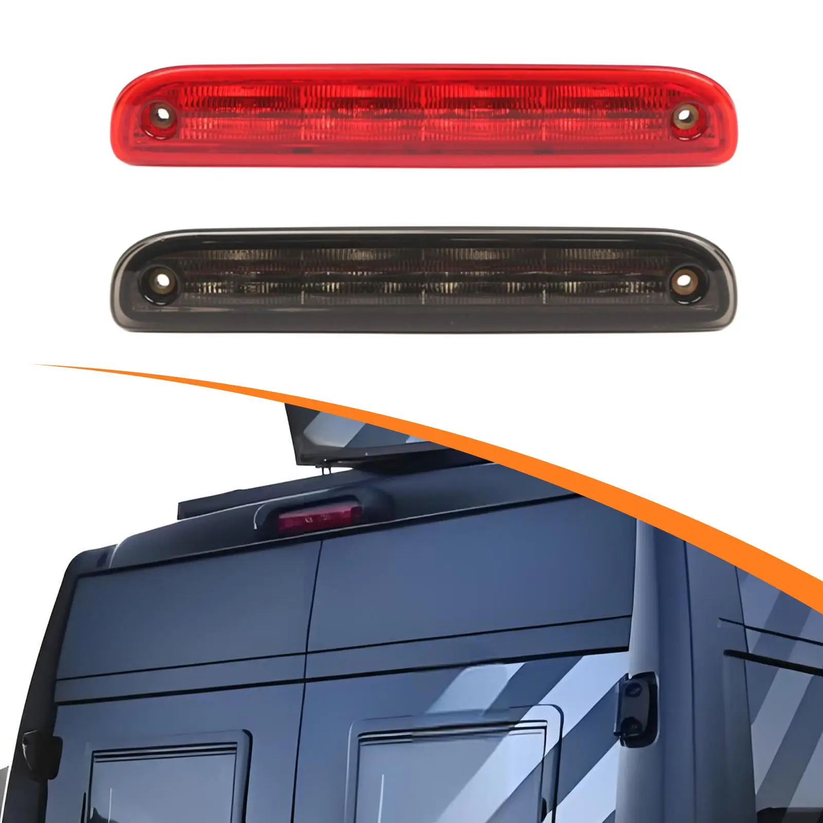 

High Mount Third Brake Light Upgrade Sturdy Car Supplies Maintenance Lightweight 71778547 1340670080 6351Z3 for Fiat Ducato