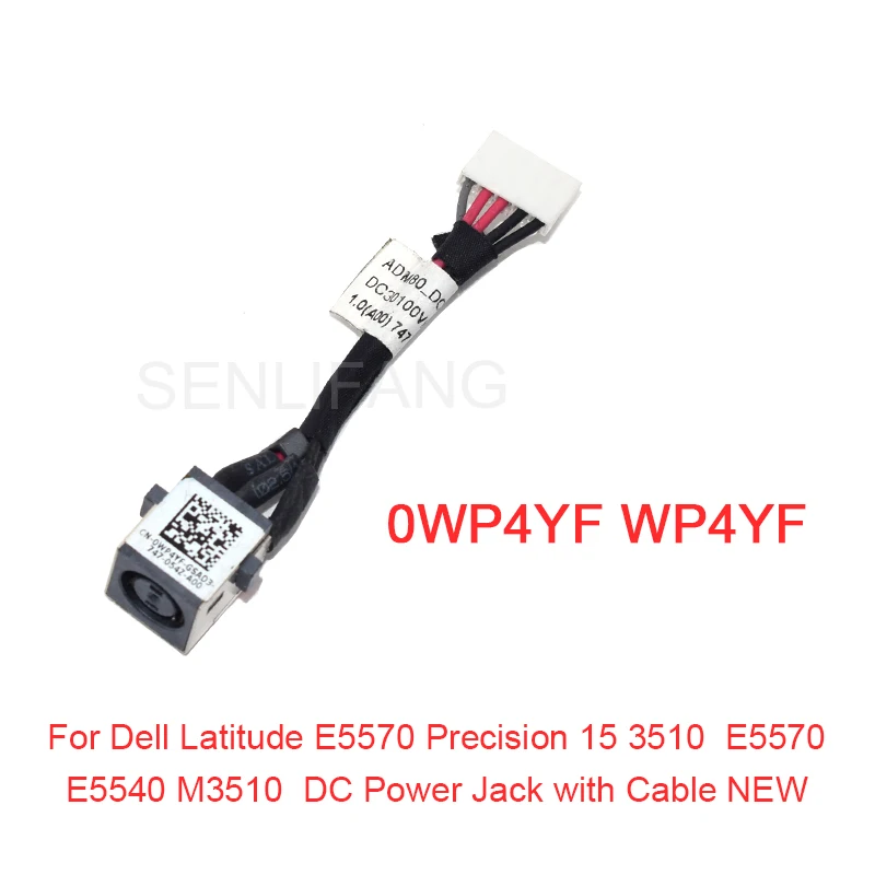 

For Dell Latitude E5570 Precision 15 3510 E5570 E5540 M3510 DC Power Jack with Cable 0WP4YF WP4YF