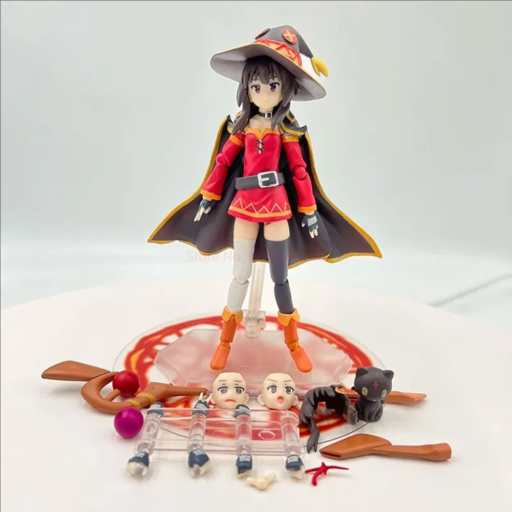 Anime Figures KonoSuba God's Blessing on This Wonderful World 2 Megumin figma 407# Action Figure PVC Cute Toys for Children