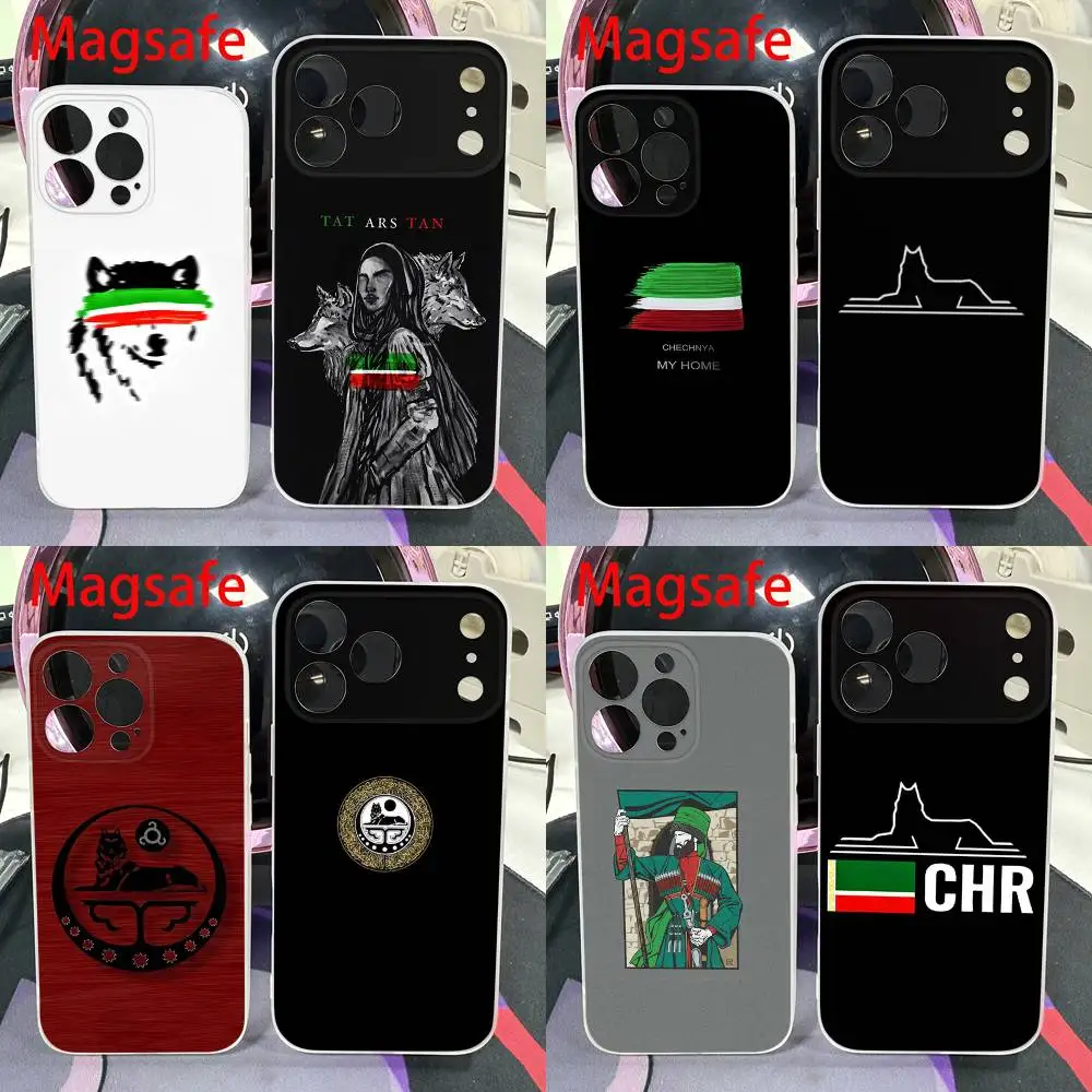 

Chechen Chechnya Wolf Phone Case For iPhone 14,16,15,11,13,17,12,Air,Mini,Plus,E,Pro,Max Magnetic Magsafe Frosted Cover