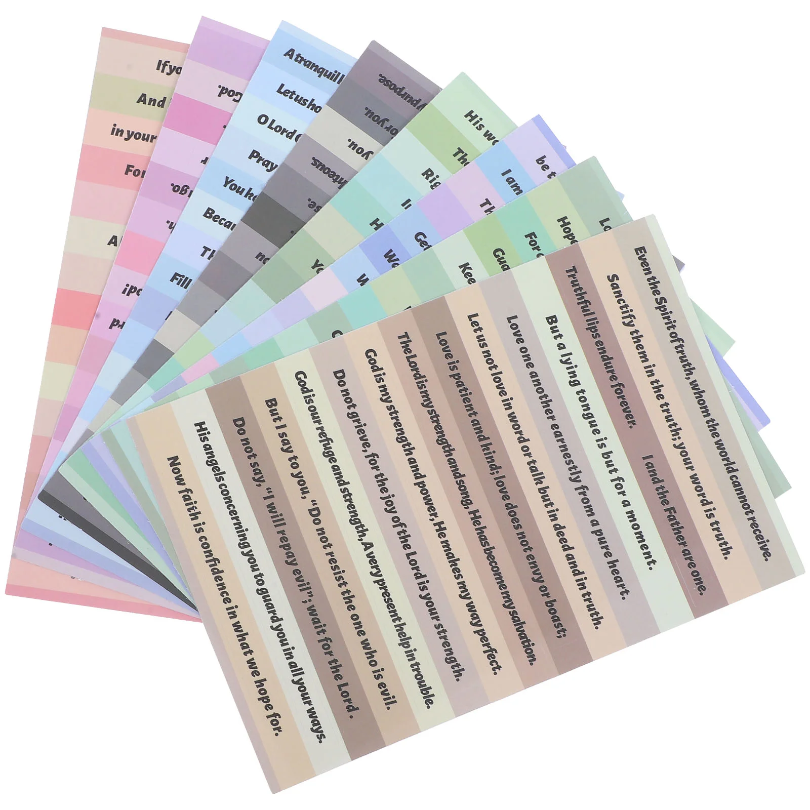 

8 Sheets Bible Phrases Stickers Scrapbook Decorate Aesthetic DIY Pvc Waterproof