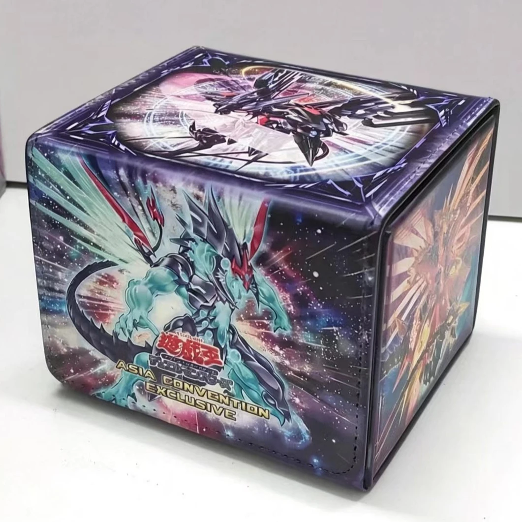 Yugioh Galaxy‑Eyes Photon Dragon Deck Box Prime Photon Dragon Yu-Gi-Oh! TCG OCG PTCG Trading Cards Pu Leather Storage Box 100+