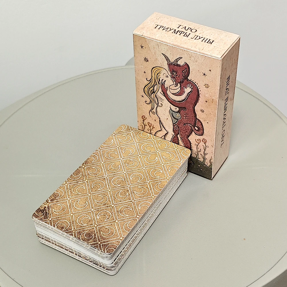 

10.3*6cm - Trionfi Della Luna Tarot Deck 78 Pcs Tarot Cards In Russian Language