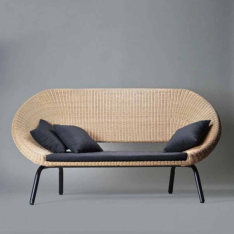 

Lawn Courtyard Garden Sofas Outdoor Villa Modern Terrace Garden Sofas Balcony Metal Furniture Садовый Диван MHHYSF