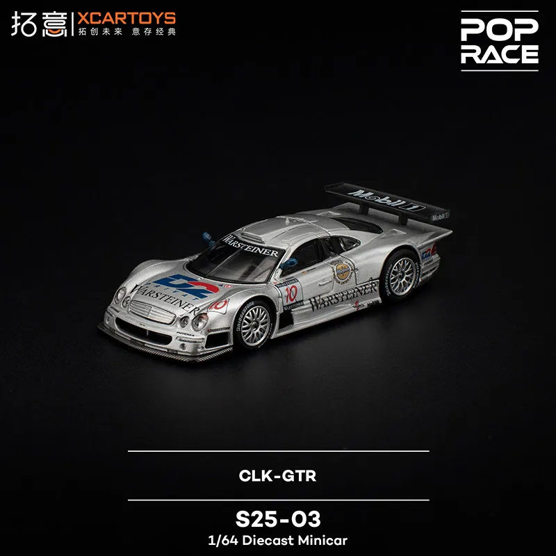 【Pre-sale】XCARTOYS POPRACE 1:64 CLK-GTR Cast Alloy Racing Car Model, Ideal Gift for Festivals, Collection Decoration Item. view 2