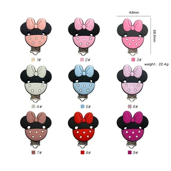 3 ชิ้นซิลิโคนคลิปวงเล็บโลหะต่างๆเด็ก Pacifier Chain อุปกรณ์เสริม Care Teething ลูกปัด Teether DIY หัวนม BPA ฟรีของขวัญ