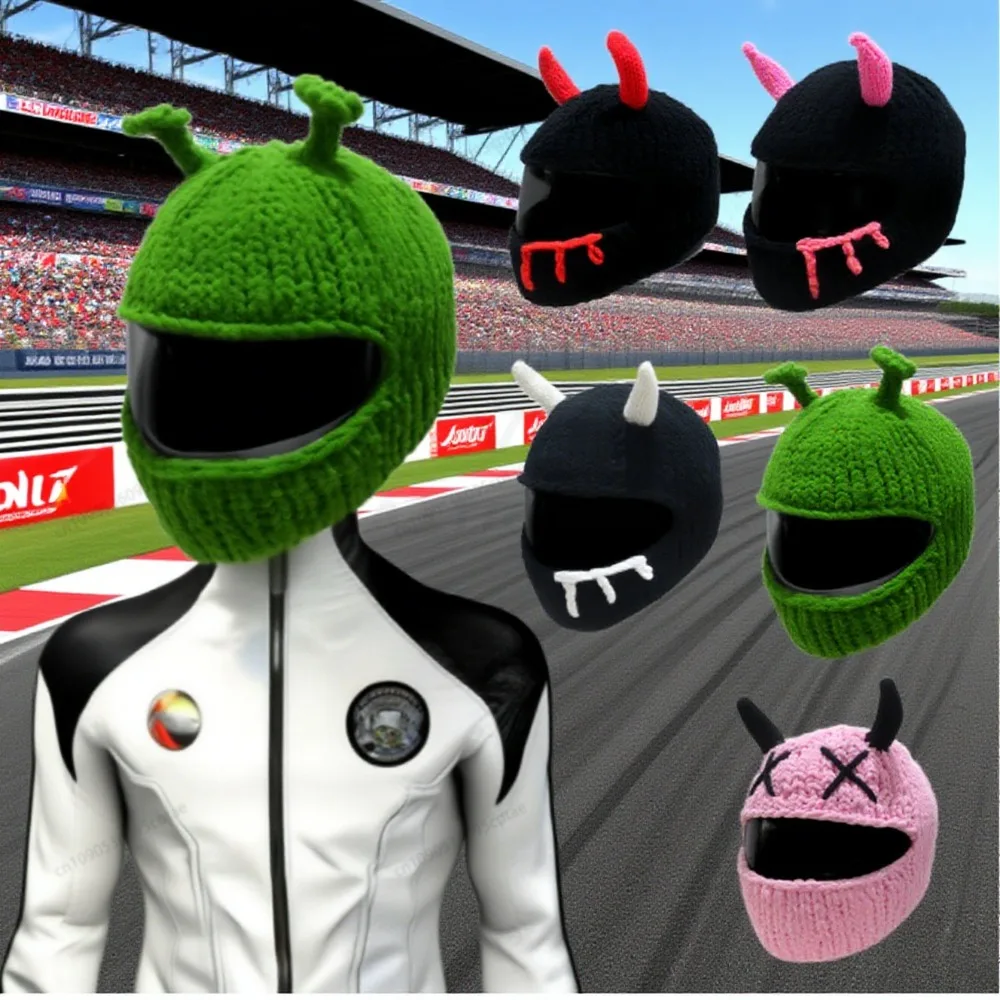 

Новый дизайн, мотоциклетный шлем, плюшевый чехол, аксессуары, декор для мотокросса, анфас, женский шлем, украшение, косплей, стиль