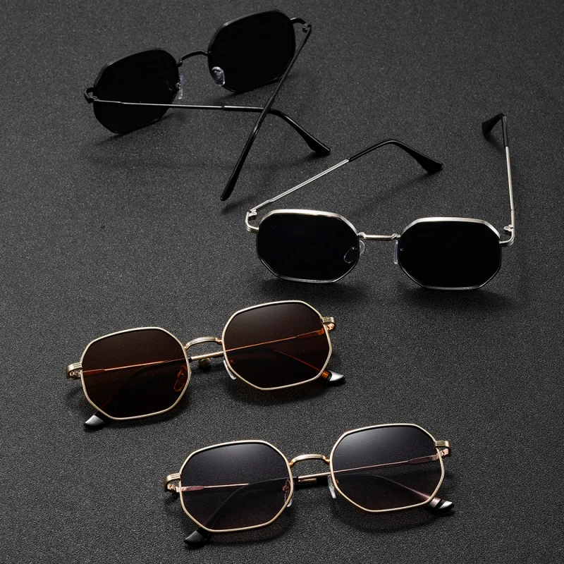 4 قطع من النظارات الشمسية الكلاسيكية الرائعة ذات الإطار الكامل، مع قلابات أذن مريحة، وجه جذاب، نظارات قوية #3