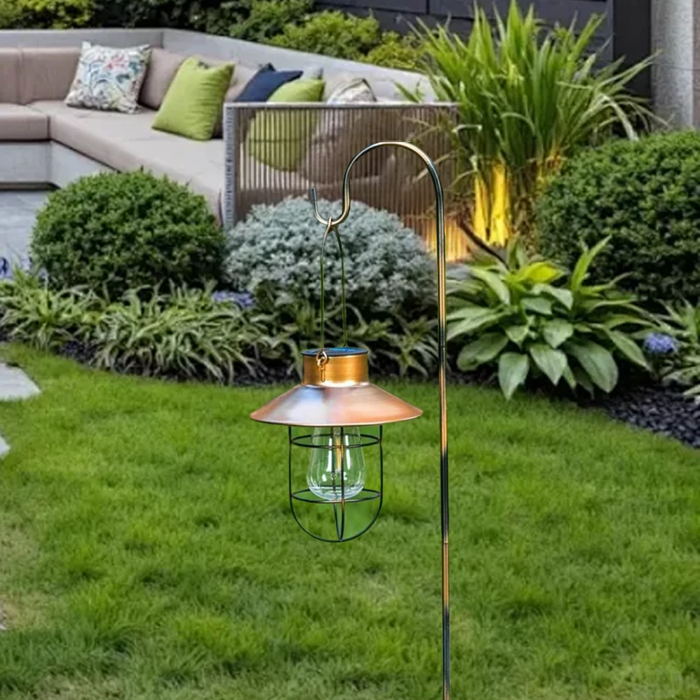 2 قطعة قاعدة مصابيح الطاقة الشمسية مع لمبة LED LED حامل مصباح IP44 جو مقاوم للماء تزيين حامل مصباح للتخييم في الهواء الطلق نزهة