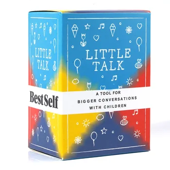 BestSelf Little Talk Deck 대화 카드 덱, 강력한 도구, 가족 파티, 어린이 대화, 뜻깊은 상호작용 게임 