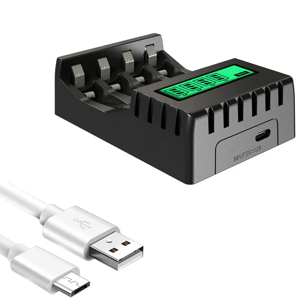 لا شيء مكونات شاحن بطارية 1800mAh 1 قطعة شاحن بطارية مكونات إلكترونية لشاشة الكريستال السائل AA/AAA لا شيء العلامة التجارية الجديدة