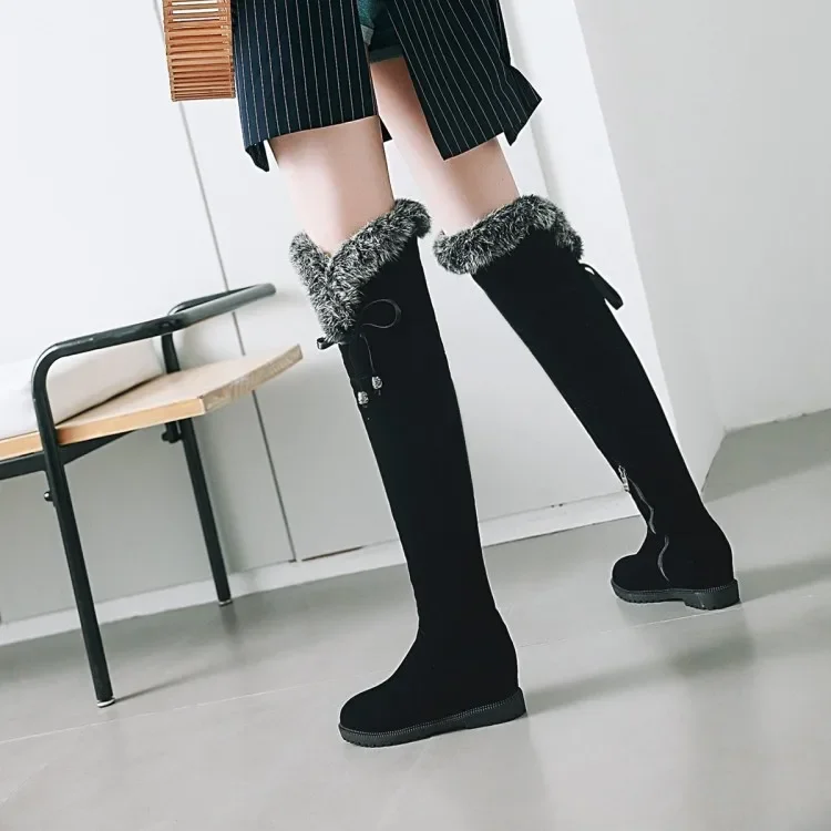 Big Size thigh high boots knee high boots over the knee boots women ladies boots shoes woman winter boots women