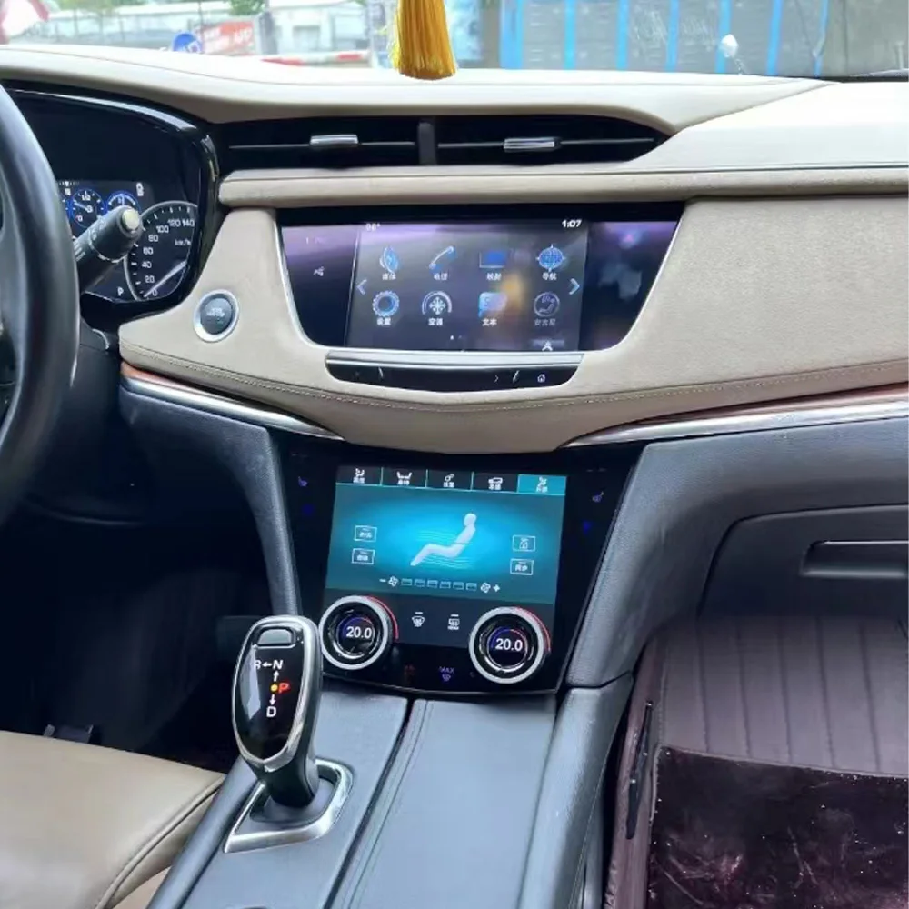 

Upgrade Car AC Panel For Cadillac XT5 XT6 Android LCD Air Conditioning Board Touch Ac Panel Car Knob Screen Control