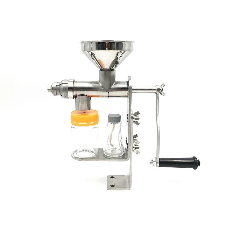 Manual Oil Press Machine Household Oil Expeller Oil Extractor Peanut Nuts Seeds Sesame Soybean Oil Presser 304 Stainless Steel