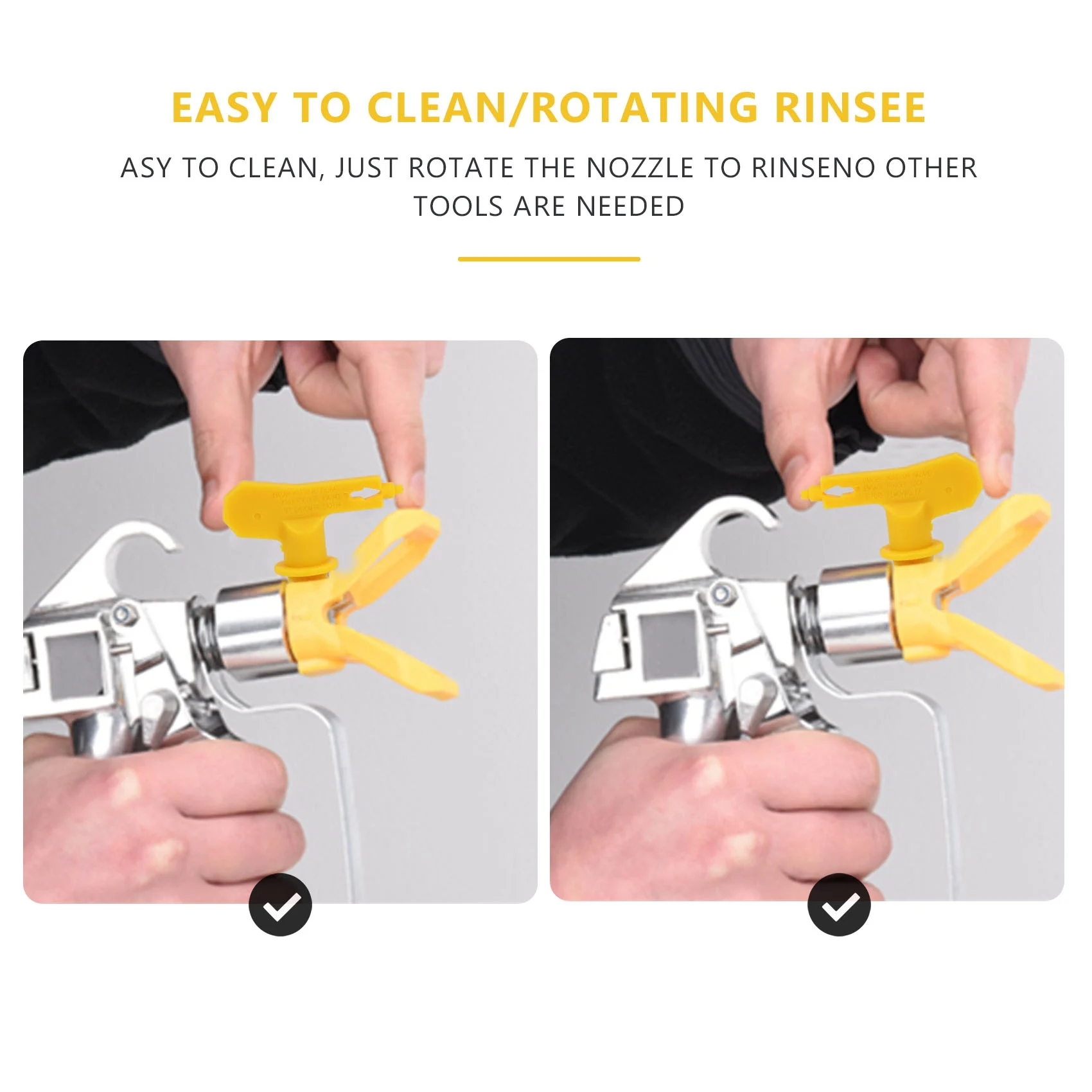 

AB42-Reversible Airless Spray Tips Airless Paint Spray Tips Sprayer Nozzle Spraying Machine Parts