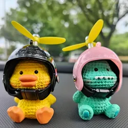 1PC cute dinosaur/duck car decoration rearview mirror decoration, car decoration, novice driver gift, holiday gift