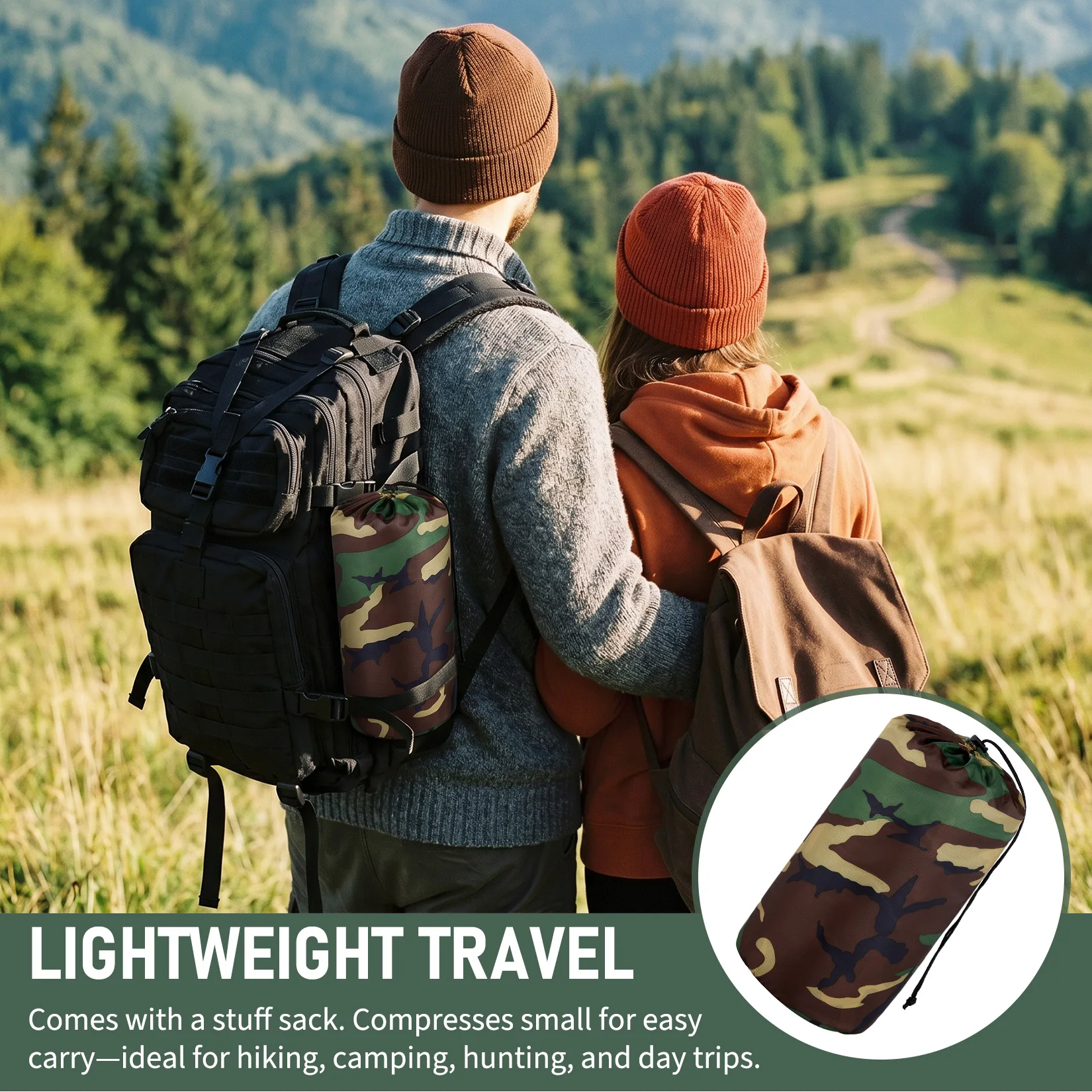 Camouflage Camping Blanket, 78 - огляд і ціна Outdoor Hunting Blanket