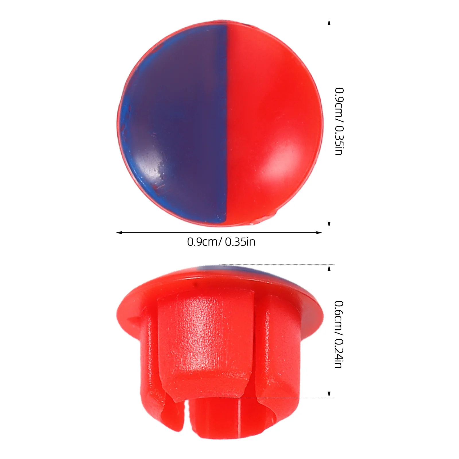 20 قطعة قبعات الصنبور الباردة الساخنة الأحمر الأزرق مقبض يغطي مؤشر الباردة الساخنة مياه الحنفية درجة الحرارة زر المطبخ الحمام صنبور المقابض #4