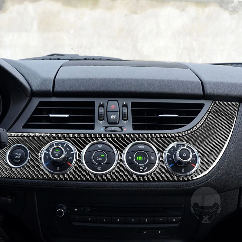 

Углеродное волокно, кнопка вентиляционного кондиционера автомобиля, рамка, декоративная крышка, наклейки для BMW Z4 E89 2009-2016, автоаксессуары