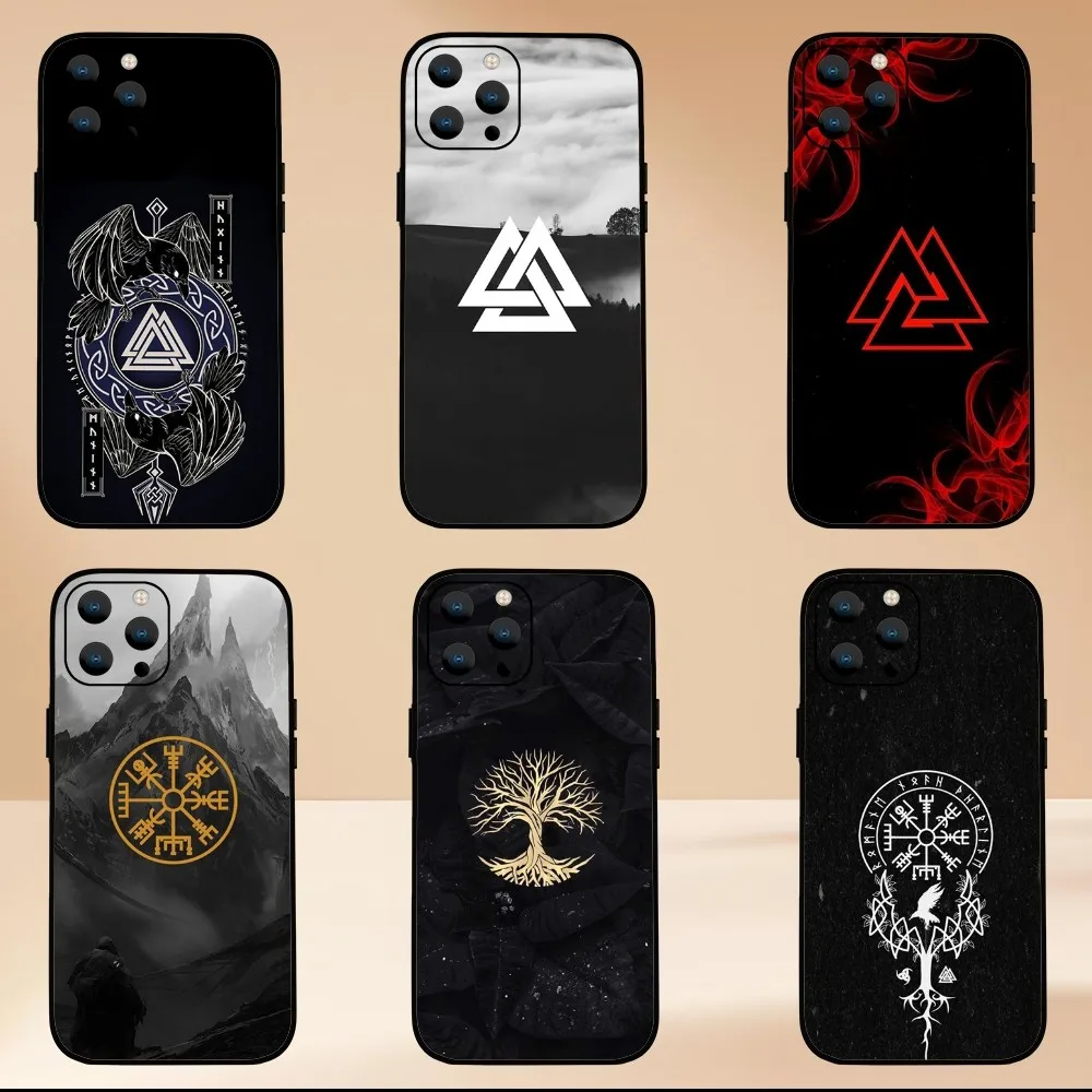 Viking Vegvisir Logo  Phone Case  For Samsung Galaxy S24 S23 S22 S21 S20 Ultra Plus S20FE FE Cover