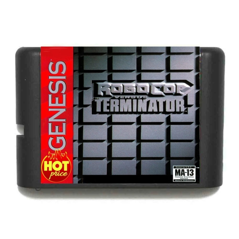 New Arrival Robocop Versus the Terminator 16bit MD Game Card For Sega Mega Drive For Genesis