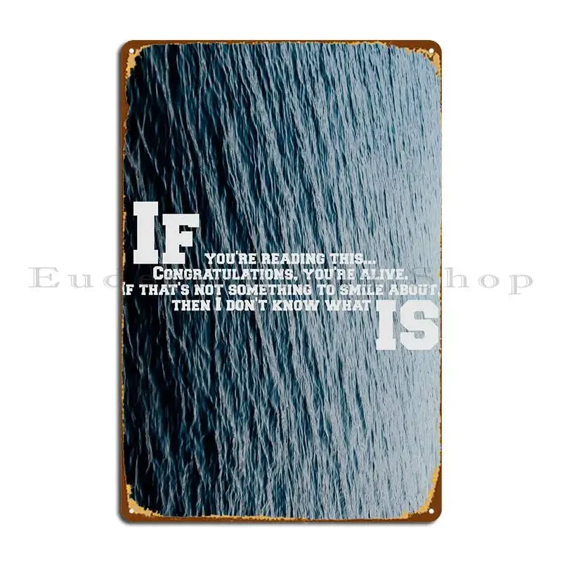 

Если вы читаете эту металлическую вывеску, живопись, кинотеатр, печатные таблички, жестяная вывеска, плакат