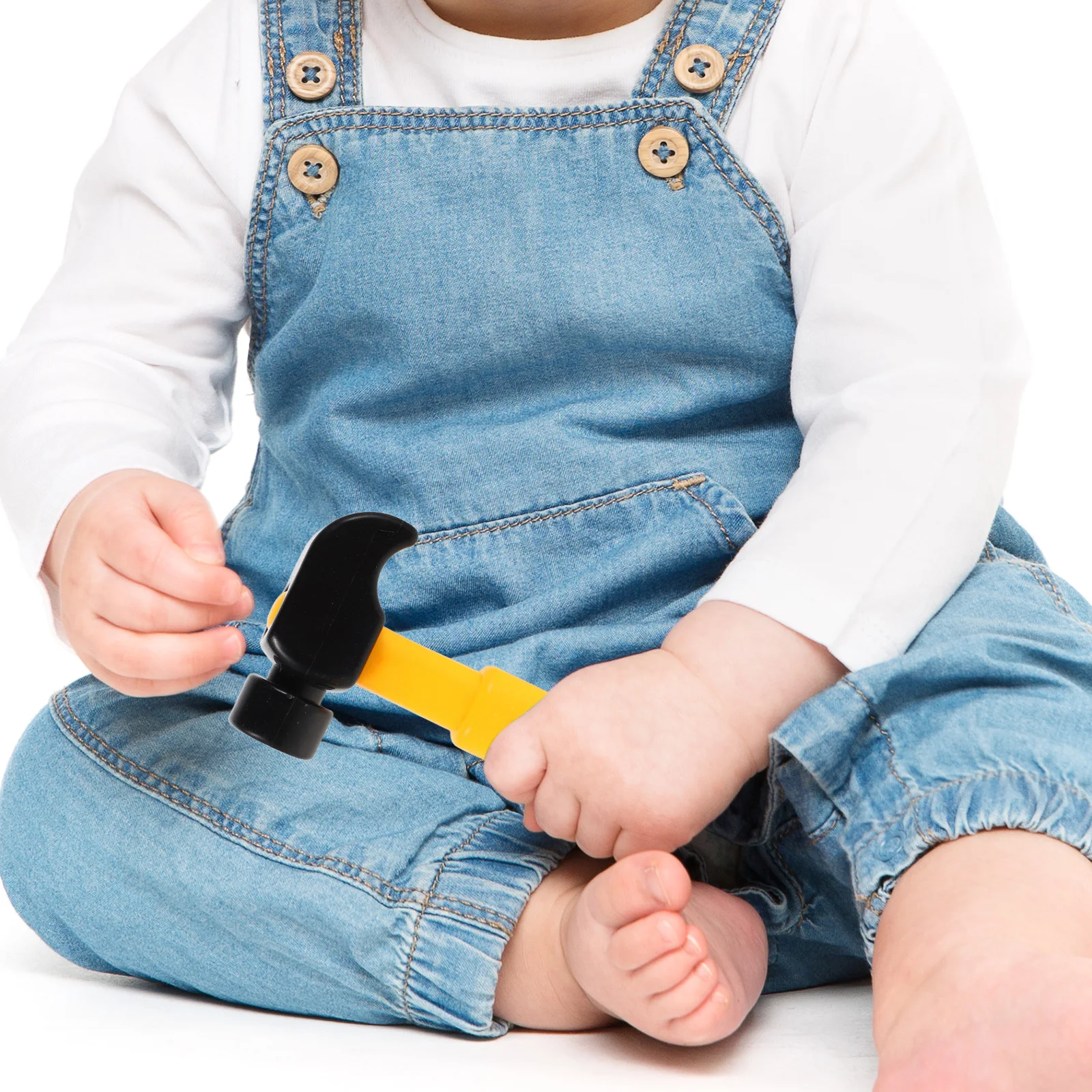 10 個子供用ハンマープラスチック製遊びハンマー幼児用シミュレーションマレットツール感覚学習用ごっこ遊び建設プレイセット