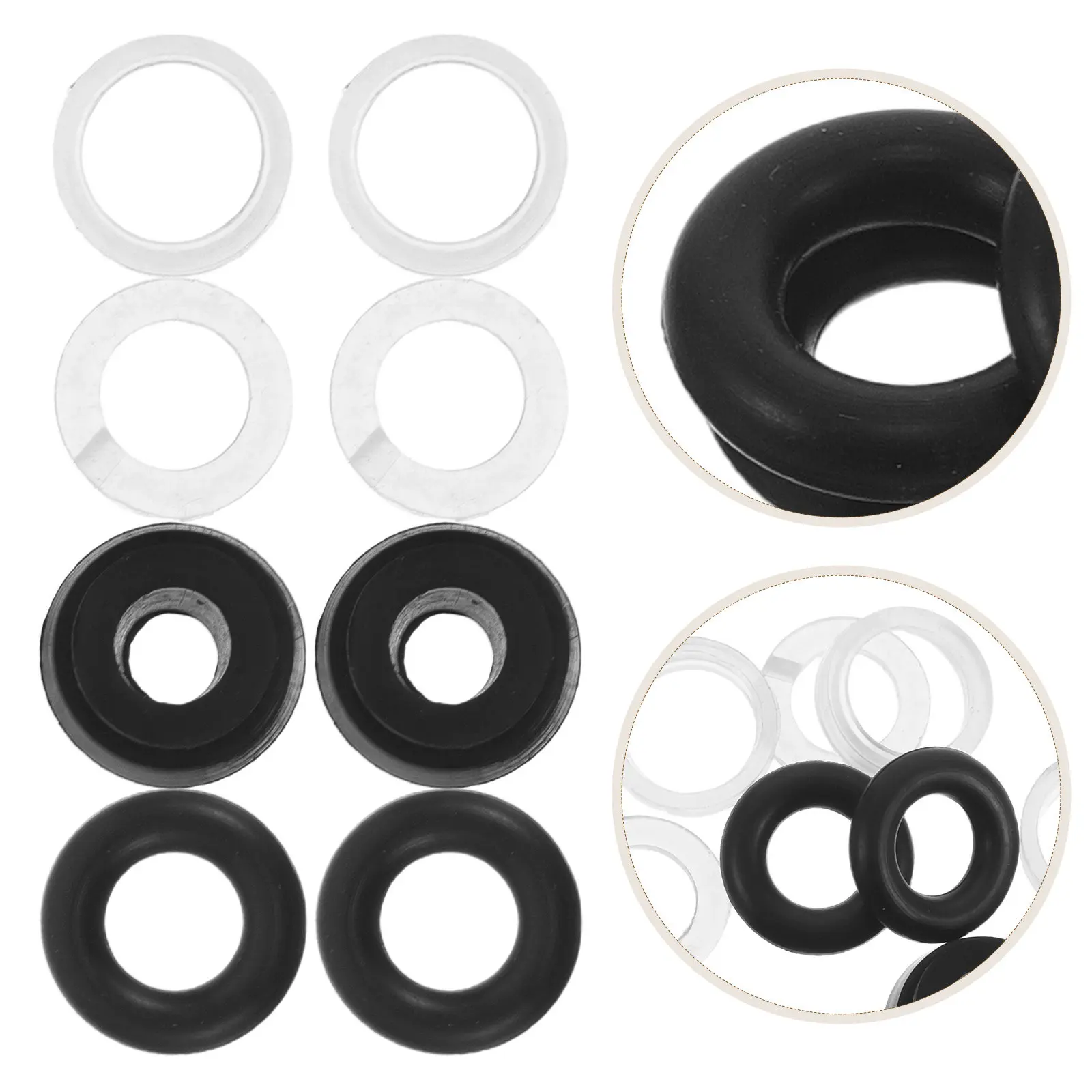 

5 Sets Hydraulic Floor Jack Oil Seals Universal Rubber Gasket Repair Kit for 3 Ton Car Jack Hydraulic Seal Replacement