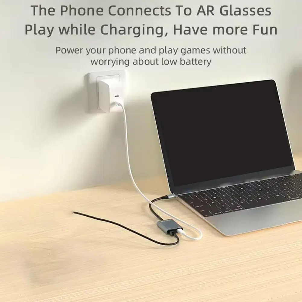 AR Glasses Docking Station PD Charging And Data Transmission Two-in-one Suitable For Thunderbird Air, Rokid, And Xreal Air W3C1