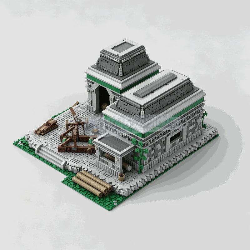 7032PCS Age Empires Native American Siege Workshop MOC Model Custom Puzzle Architecture DIY Assembly Educational Creative Gift