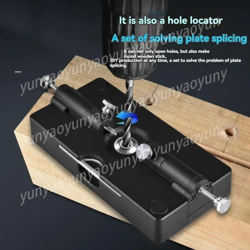 

220V Handheld Wood Dowel Making Tool Round Rod Square Bar Hole Positioner