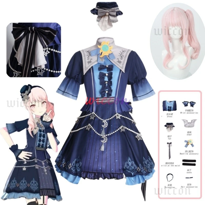 

Project Sekai Akiyama Mizuki Косплей Фиолетовое Платье Звезды Прекрасный Наряд Лолиты на Хэллоуин