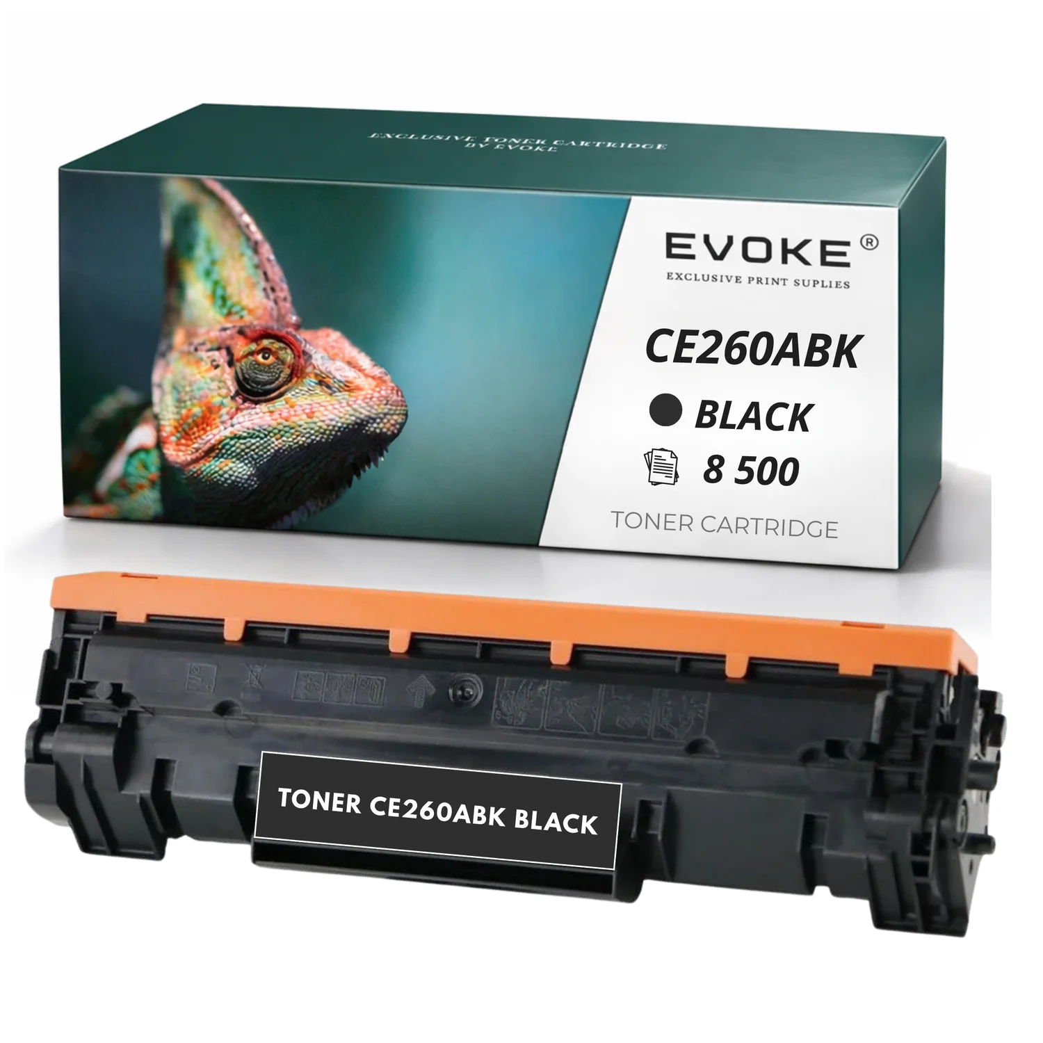 Evoke Compatibele Toner voor Hp 647A Ce260A Ce-260A 60A Zwart 8500 Pagina's Cp4025 Cp4525 Cm4540