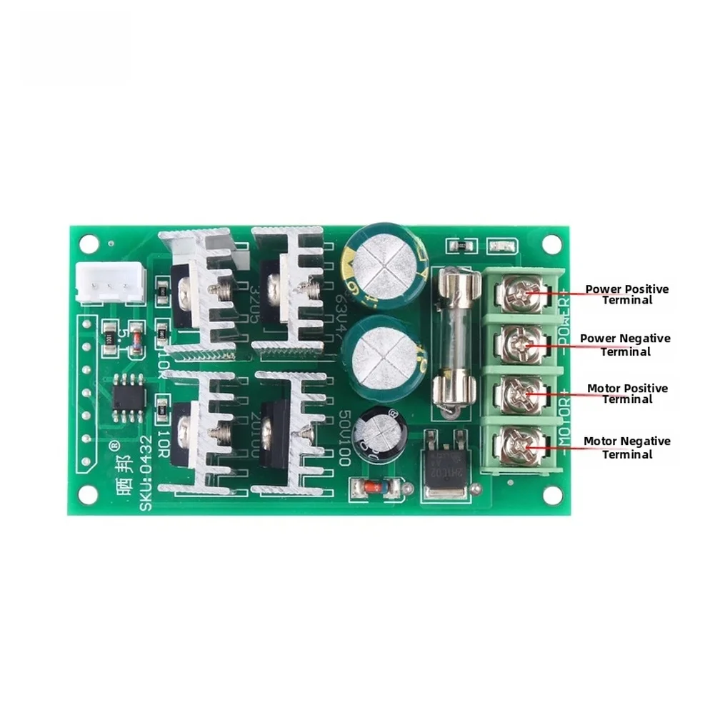 FOR PWM DC Motor Controller 6-60V Input Voltage Range 0-5V Analog Control Signal 30A Adjustable Output Current