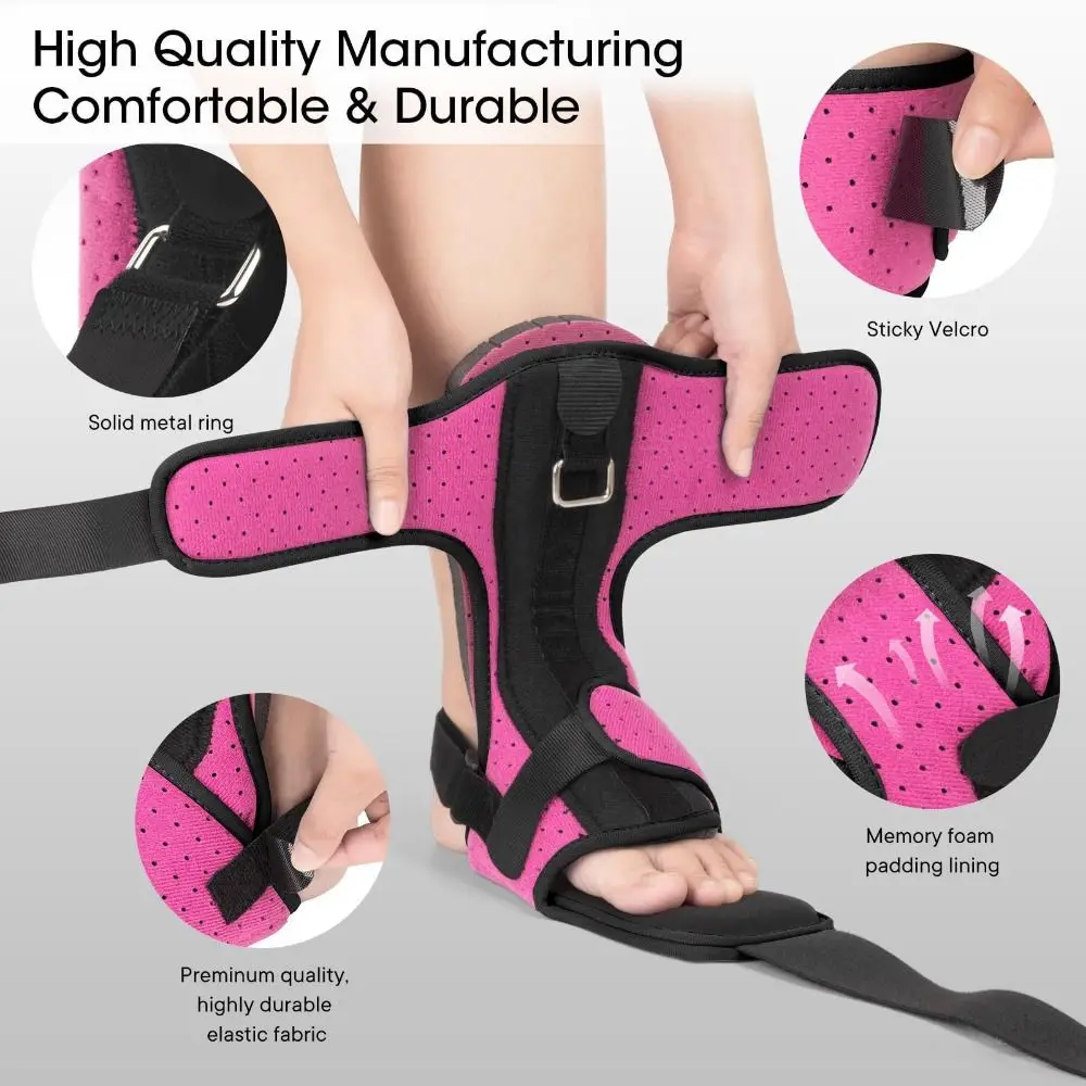 

Fixed Plantar Fasciitis Splint Brace Compression Adjustable Dorsal Drop Foot Orthopedic Brace Stretched Comfortable