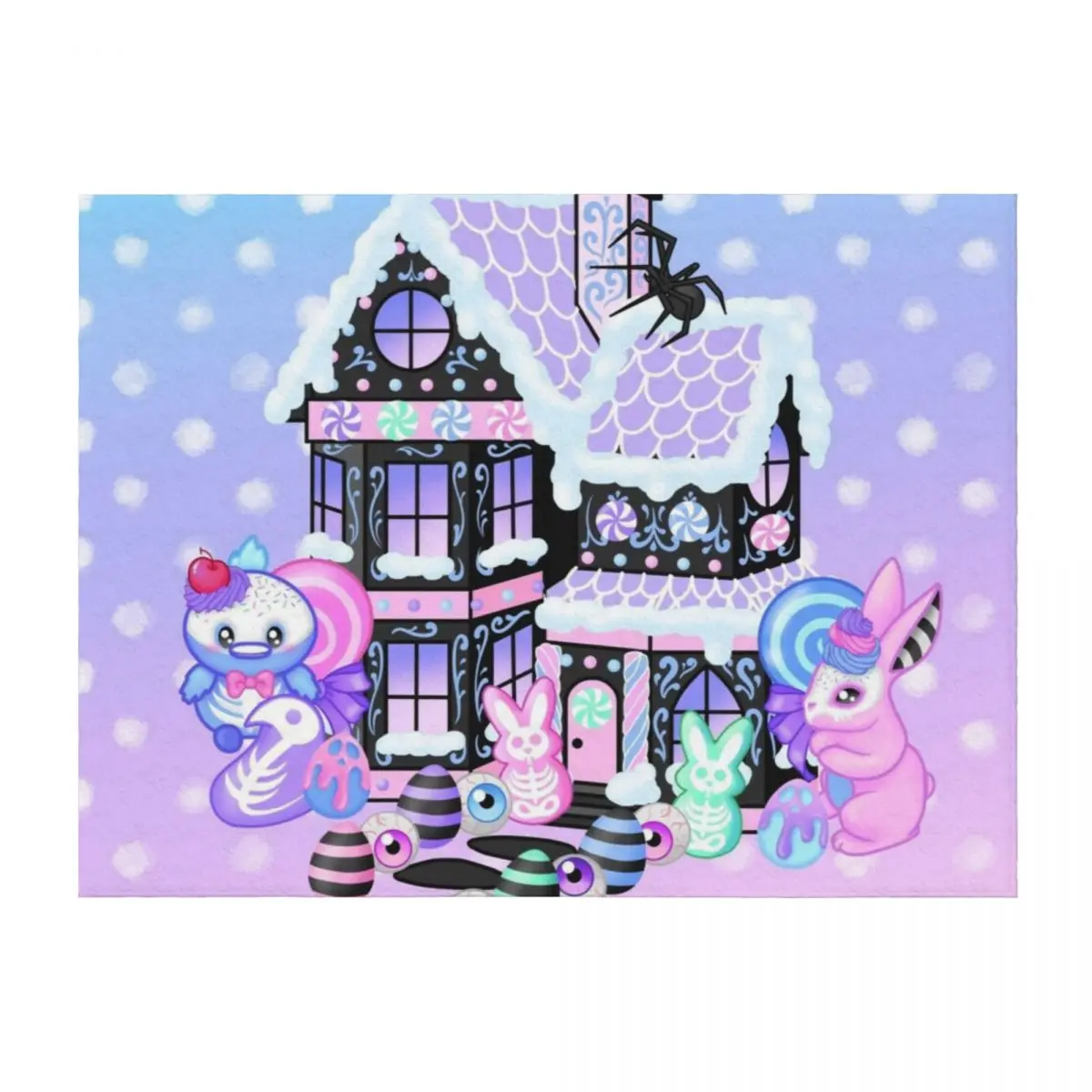 

Easterween Gingerbread House Throw Blanket blankets ands sofa bed Flannel Cute Blankets
