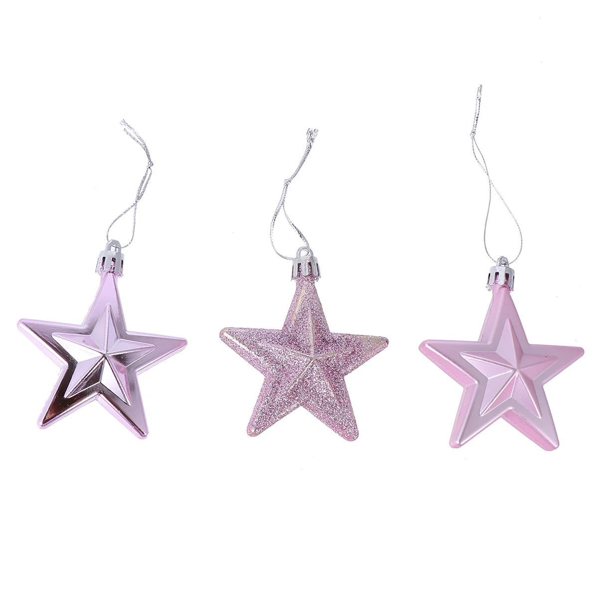 

Christmas Star Tree Topper Decorations 7cm Three-dimensional Five-pointed Decorate Ornament Toppers