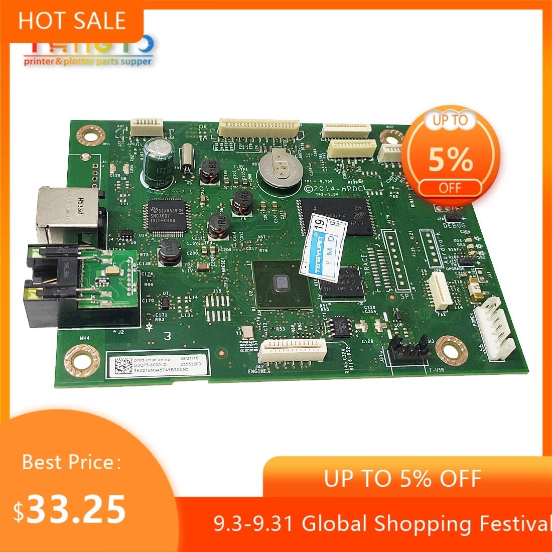 

Original G3Q75-60001 G3Q74-60001 PCA ASSY logic Mainboard motherboard Formatter Board for HP M227/M227fdw/M227sdn/M227fdn Series