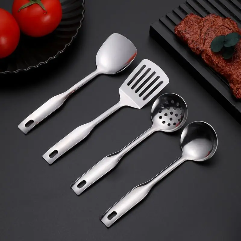 

Silverware Set, 4/16/24/32/40/48 Pieces Household Cooking Kitchenware Set Mini Spatula 4-piece Set 304 Stainless Steel Hot