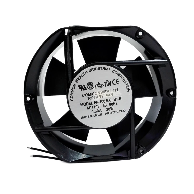 FP-108EX-S1-B 17250 110V 115V 120V Dual Ball Bearing 172mm 17cm 172X150X51mm Industrial AC Cooling Fan