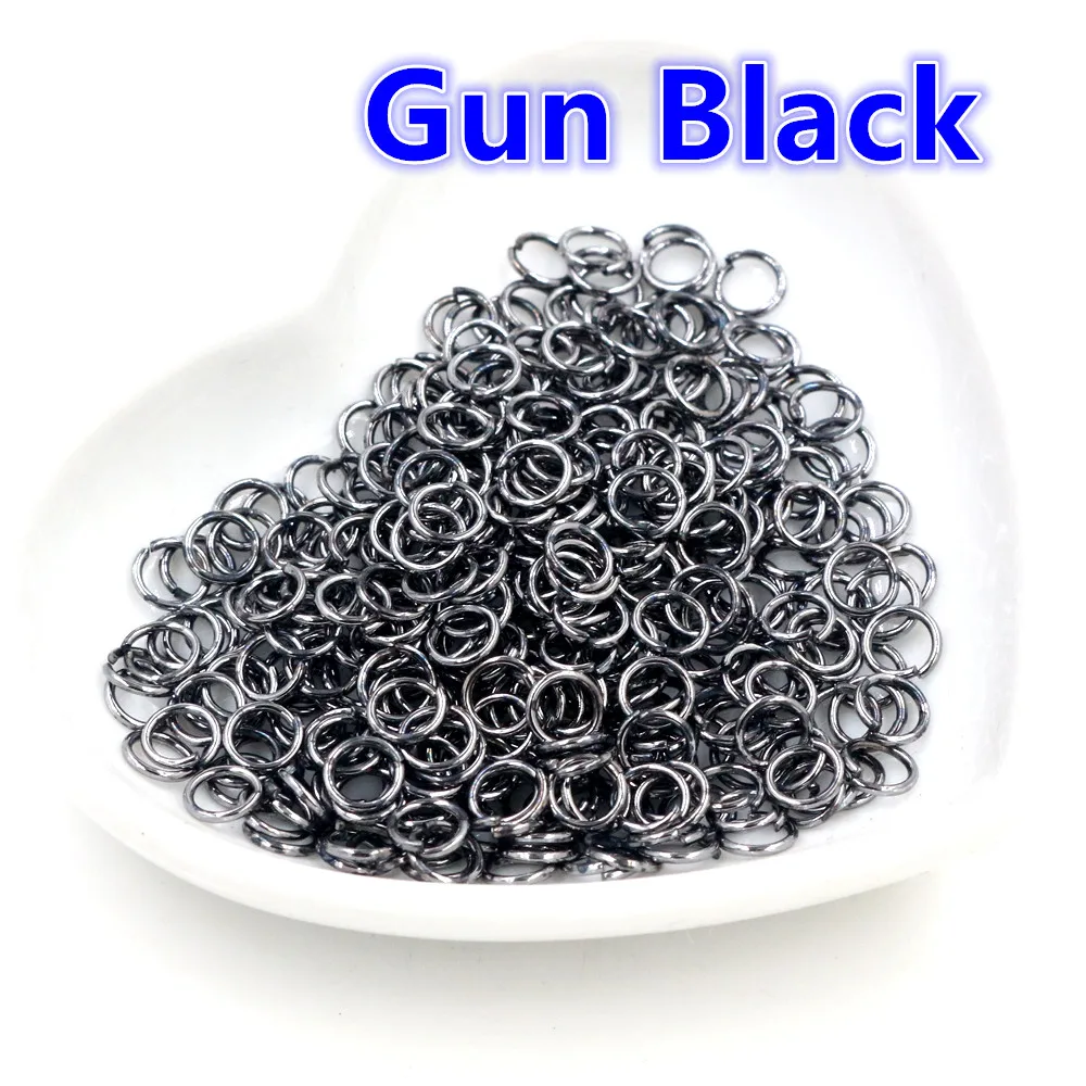 200 teile/los 3/4/5/6/7/8/10/12mm Metall DIY Schmuck Funde öffnen einzelne Schleifen Springringe & Split Ring für die Schmuck herstellung