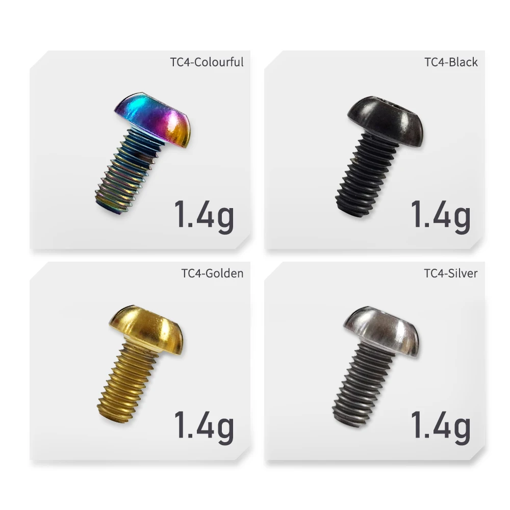 KRSEC12pcs Bicycle Disc Brake Rotor Torx Bolts T25 M5x10mm titanium alloy MTB Road Mountain Bike Fixing Screws Cycling Accessory - view 4
