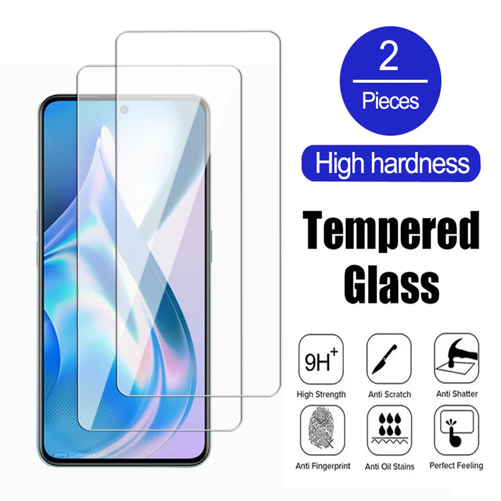 2Pcs 100D Transparent Tempered Glass for Oneplus 7 8 9 7T 9R 9RT 10R 10T Screen Protector for Oneplus Ace 2V Pro Nord glass Film