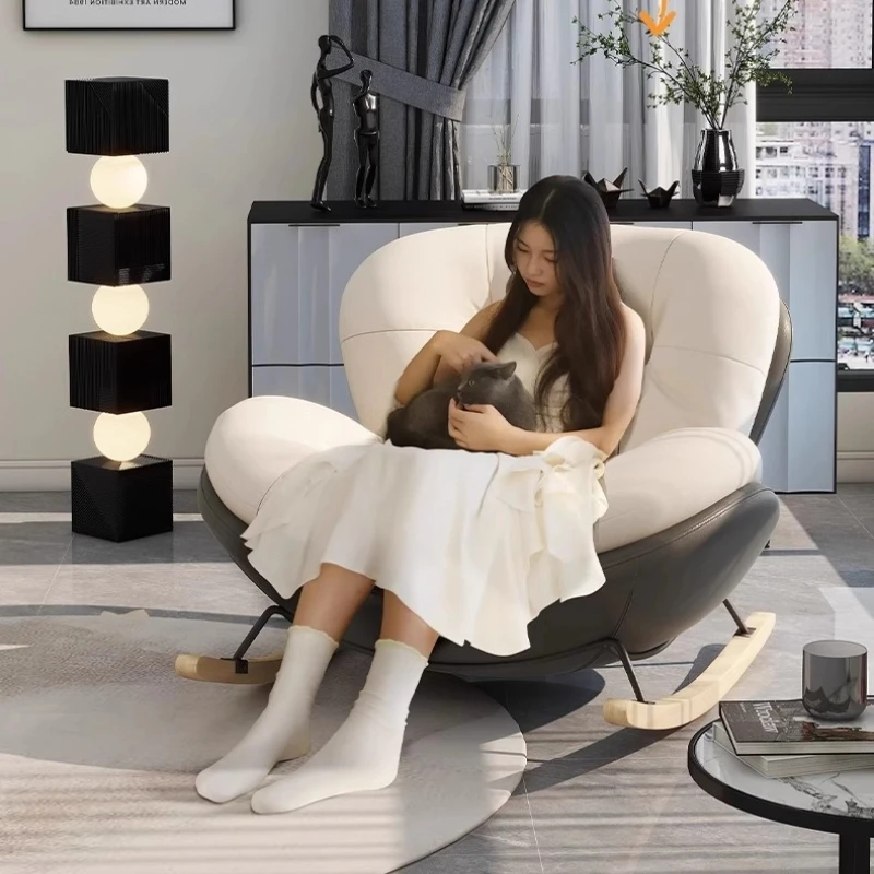 Swinging chair modern minimalist balcony living room elegant comfortable Relaxing chair lazy sofa sillas para salón furniture