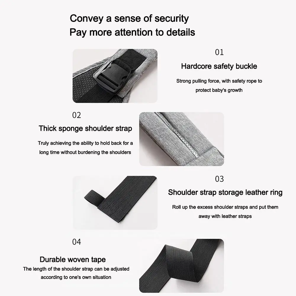 

Multifunctional Baby Carrier Breastfeeding Carriers Up Anti Slip Baby Carrier Mesh Fabric Newborn Shoulder Strap